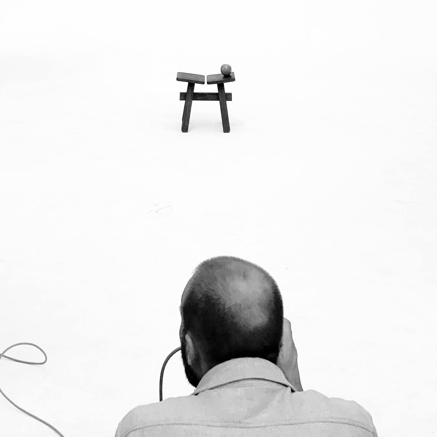 Zhuangzi, tabouret bas, L 35 × l 27 cm, h 32 cm