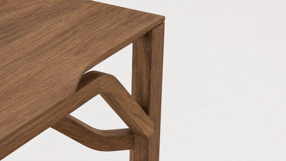 Héraclite, writing desk, Walnut Authentic Brown, 170 × 69 cm, h 75 cm