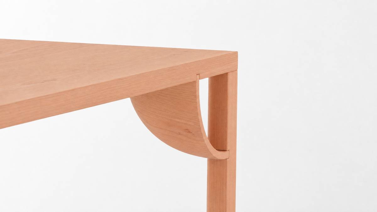 Séléné, square dining table, Cherry Natural Warmth, 140 × 140 cm, h 75 cm