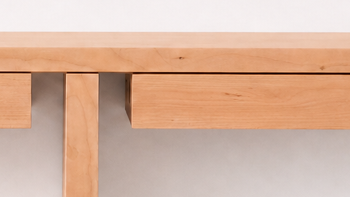 Nescio, detail Cherry Natural Warmth, Standing console 120×30