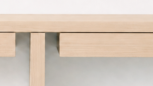 Nescio, detail Ash Opaline, Standing console 120×30