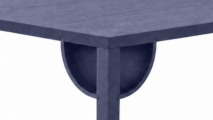 Séléné, detail Ash Basalt Blue, Square 140×140
