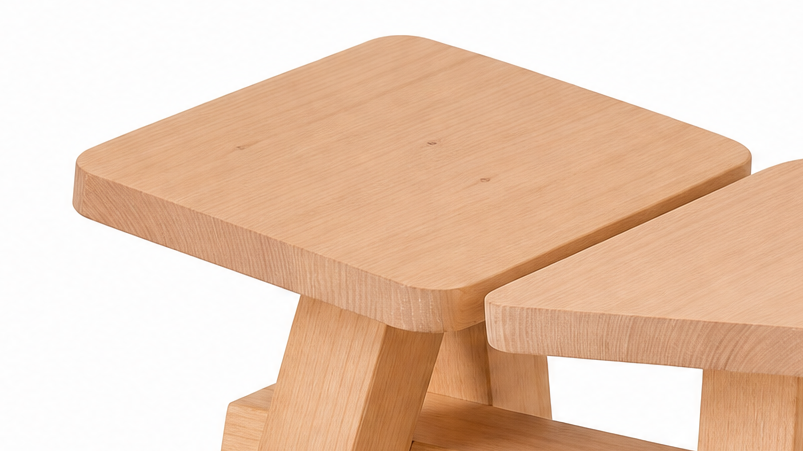 Zhuangzi, detail Cherry Natural Warmth, Stool 35×27