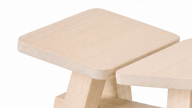 Zhuangzi, detail Ash Opaline, Stool 35×27